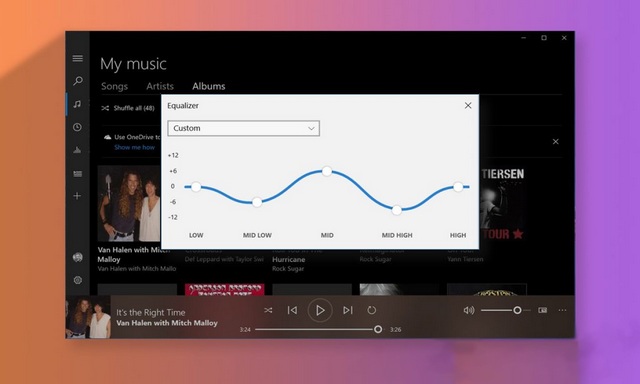 Comment activer l'égaliseur dans Groove Music sous Windows 10