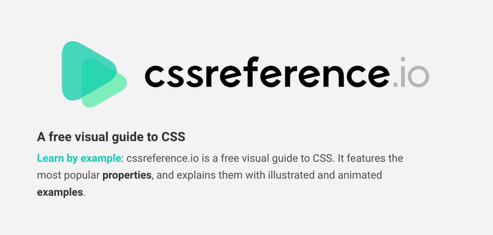 Référence visuelle CSS gratuite pour étudier les codes par exemple