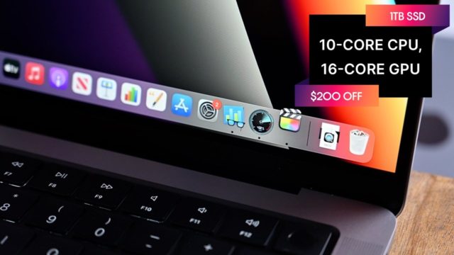 Le MacBook Pro 1 To 14 pouces d'Apple est à 200 $ de réduction