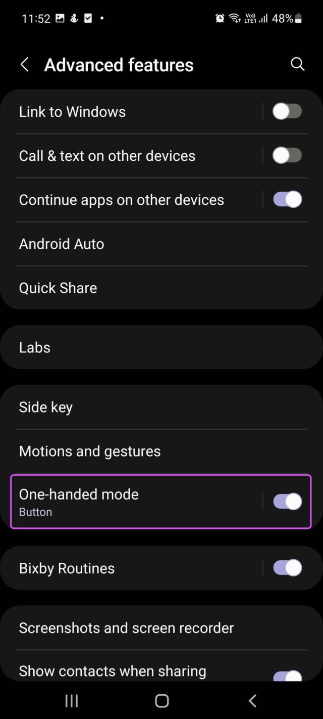 Comment utiliser le mode à une main dans les téléphones Samsung Galaxy