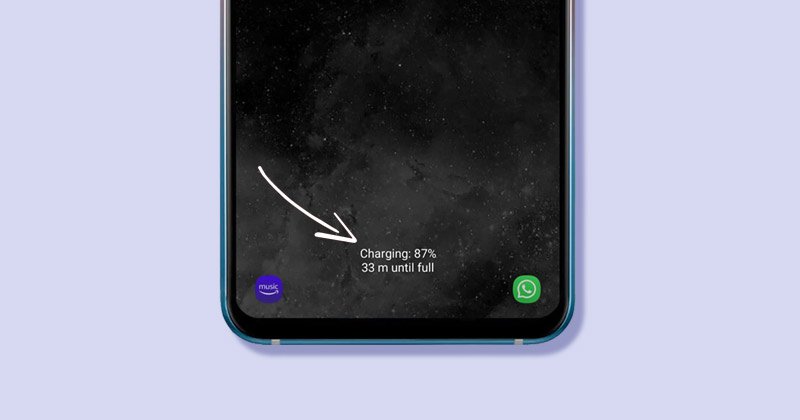 Comment masquer ou afficher les informations de charge sur un smartphone Samsung