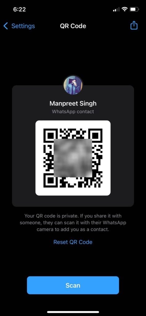 Créez un code QR pour votre profil WhatsApp