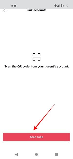 Tiktok Parental Controls Scan Code Compte enfant