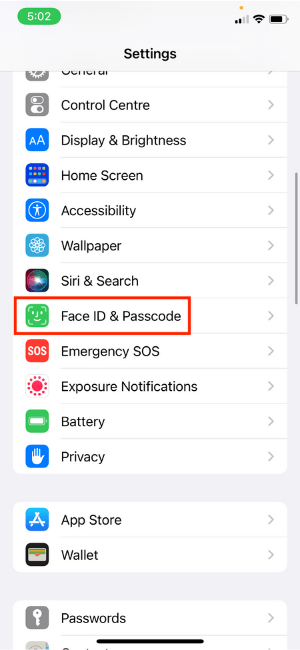 Déverrouiller avec Apple Watch Face ID et mot de passe