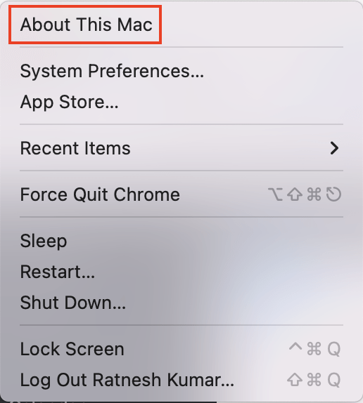 Déverrouiller Mac avec Apple Watch Appuyez sur À propos de ce Mac