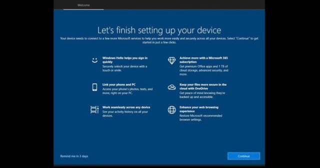 Comment désactiver l'écran Terminons la configuration de votre appareil dans Windows 11