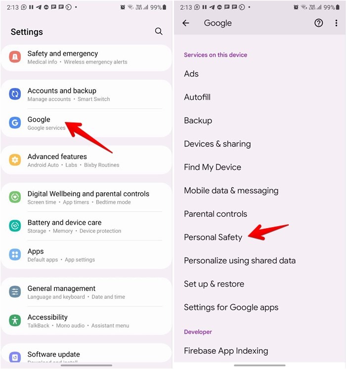 Ne pas déranger la conduite Android Google
