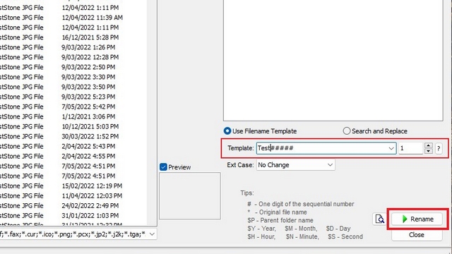 modifier le nom du fichier et renommer pour renommer les fichiers par lots dans Windows 11