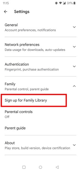 Rappels basés sur la localisation Android Play Store Configurer un groupe familial