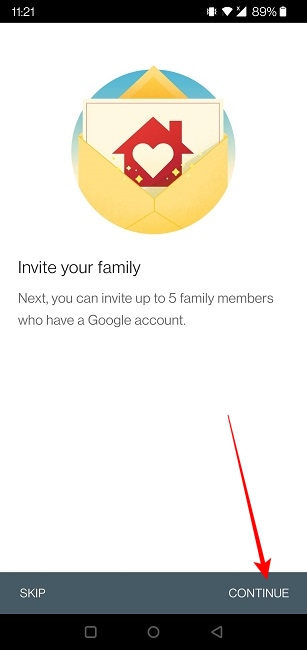 Rappels basés sur la localisation Android Invite Family