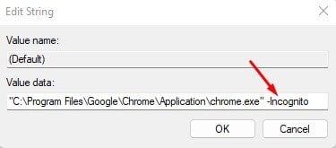 "C:\Program Files\Google\Chrome\Application\chrome.exe" - Incognito