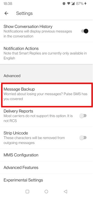 Récupérer l'application SMS Pulse