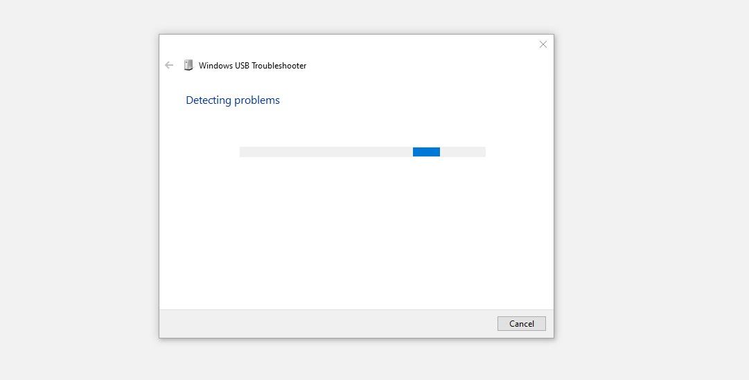 Exécution de l'utilitaire de résolution des problèmes USB dans le gestionnaire de périphériques Windows 10