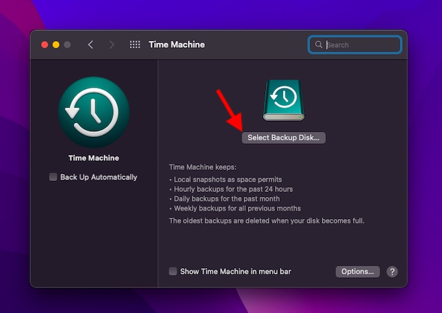 Sauvegardez votre Mac avec Time Machine 