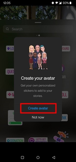 Comment créer un bouton de création d'avatar Instagram