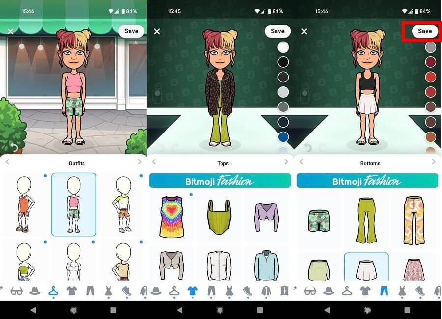 Comment Instagram Avatar Bitmoji Vêtements Avec Enregistrer
