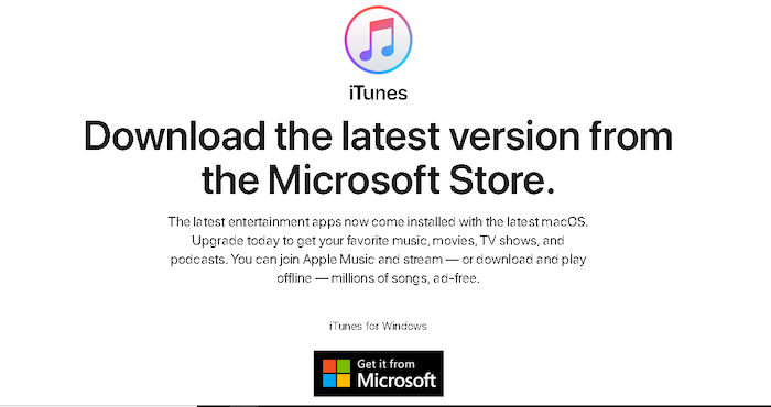 Installez la dernière version d'iTunes sur les ordinateurs personnels
