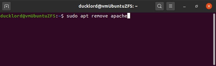 Ubuntu ne peut pas ouvrir le logiciel de désinstallation du terminal