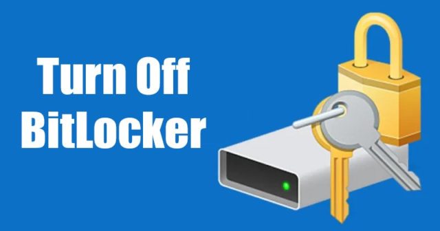Comment désactiver le chiffrement de lecteur BitLocker sur Windows 11