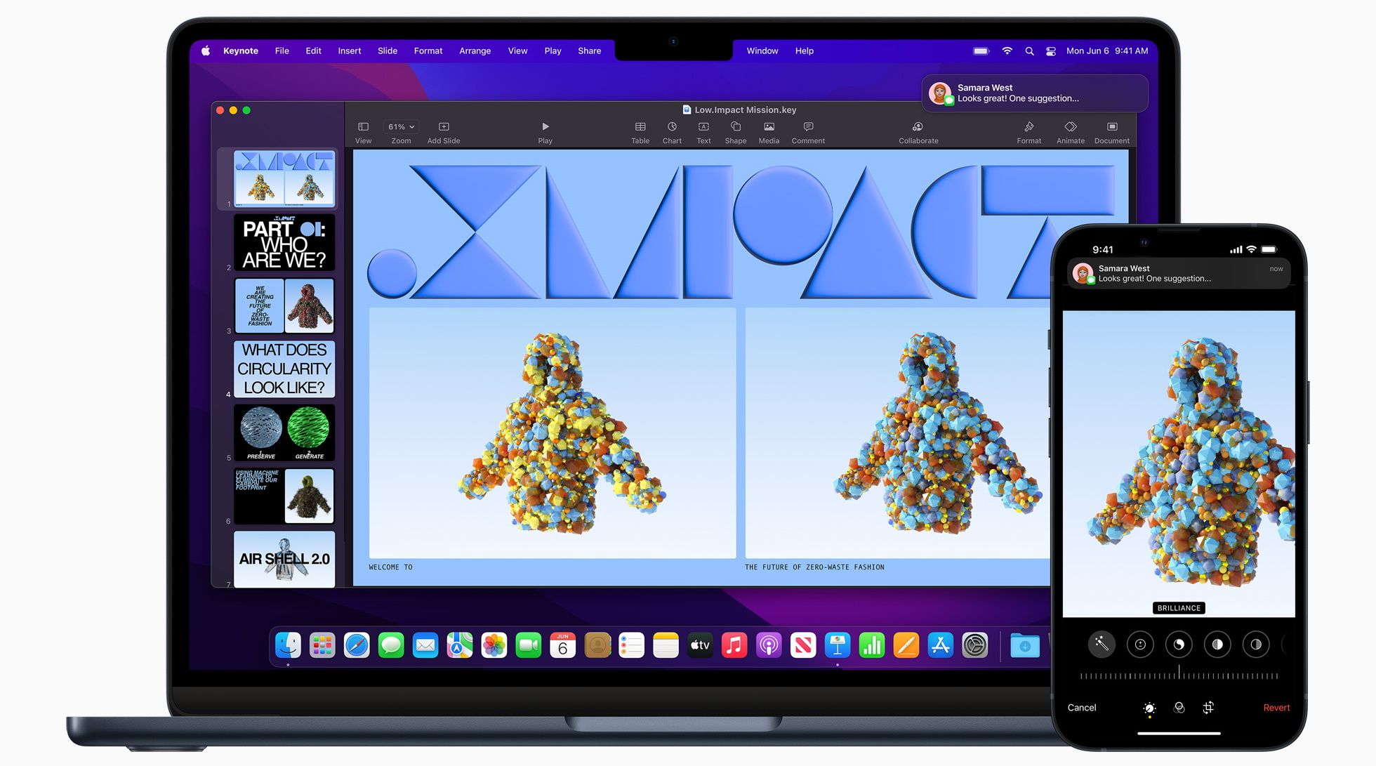 MacBook Air M2 et iPhone 13 Pro Max
