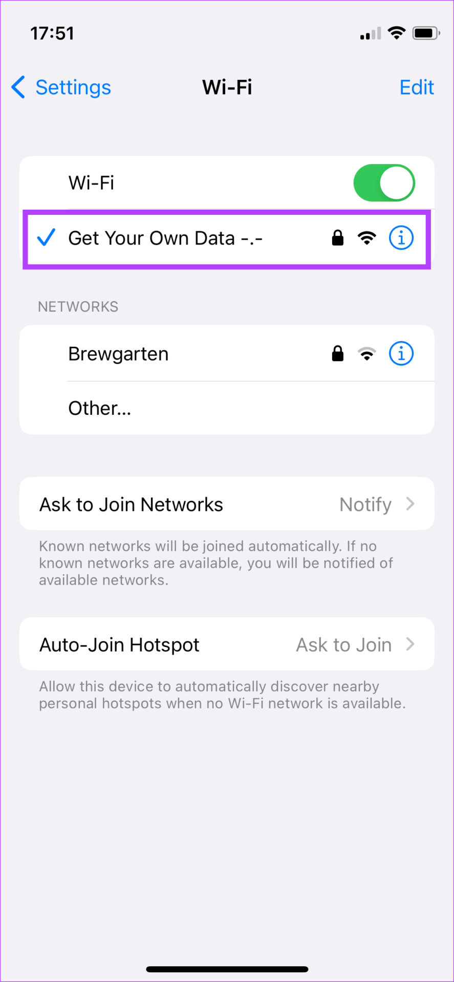 Se connecter au réseau Wi-Fi