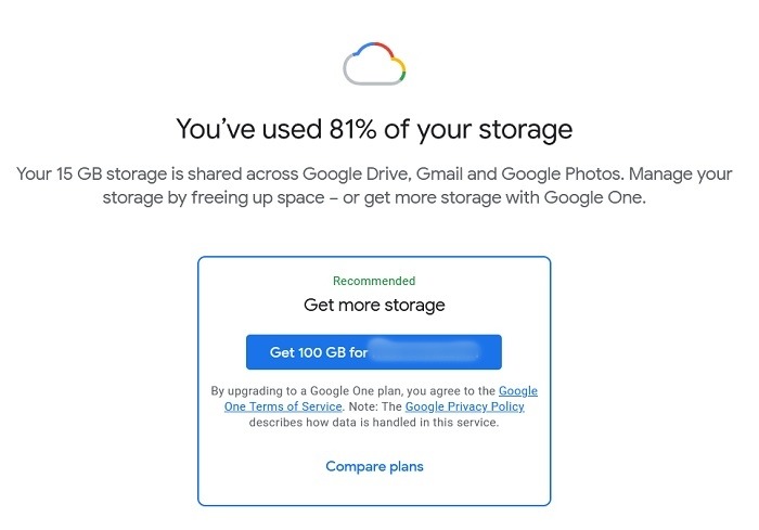 Présentation de Google Storage One