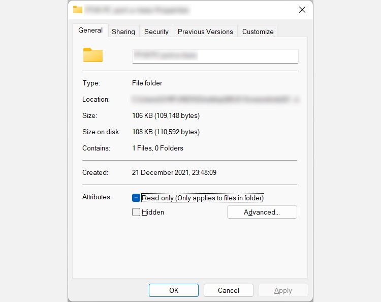 fenêtres de propriétés pour un fichier dans Windows 11