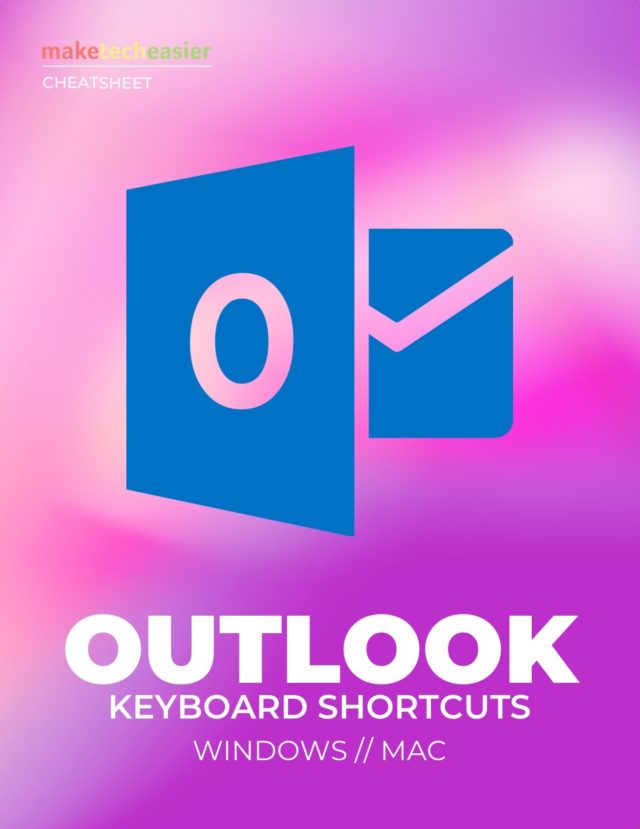 Raccourcis clavier Microsoft Outlook - Facilitez la technologie