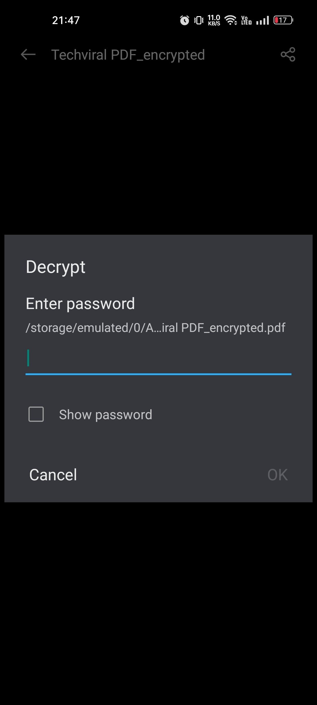 mot de passe protéger votre fichier PDF