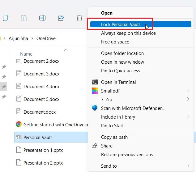 Mot de passe protéger les fichiers et dossiers dans Windows 11 avec OneDrive