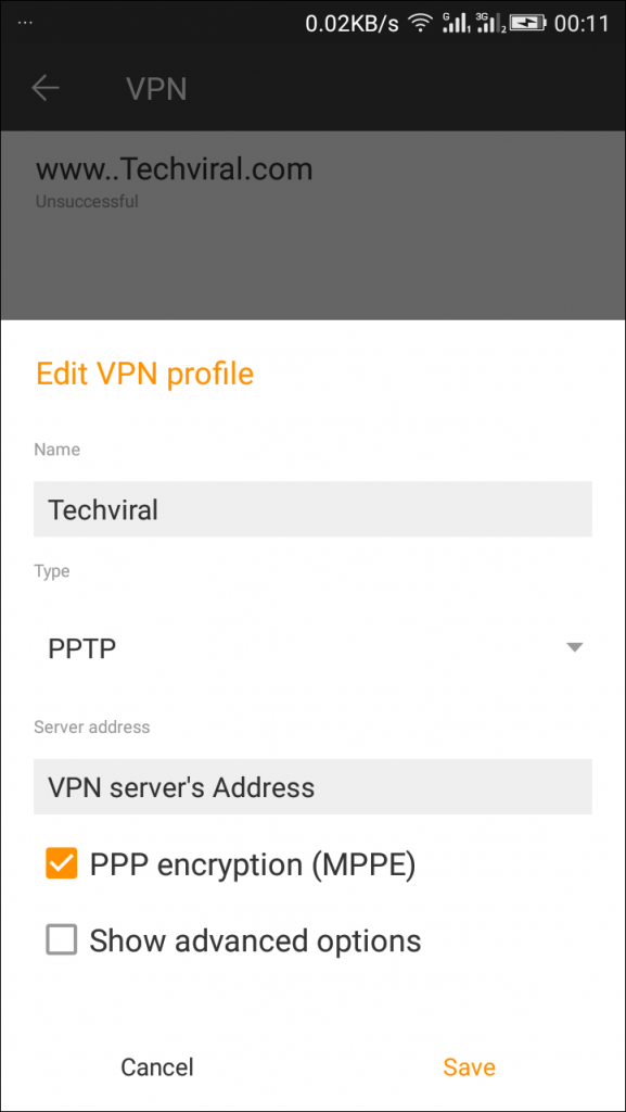 Configurer manuellement le VPN sur votre Android