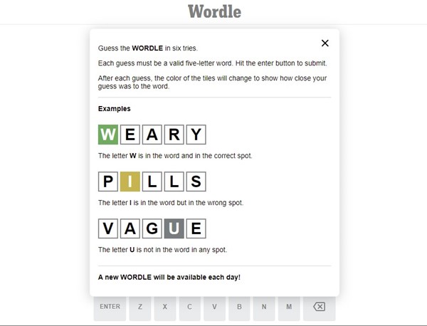 Jouez au jeu Wordle dès maintenant