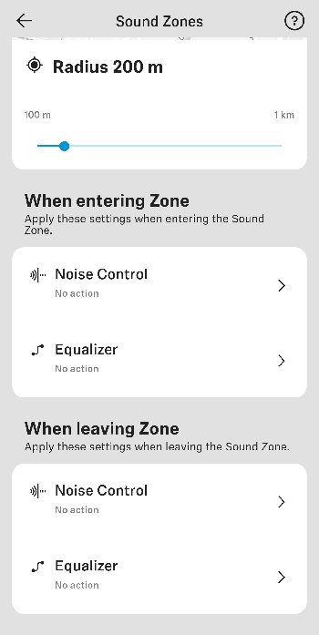 Zones sonores Momentum True Wireless Smartcontrol