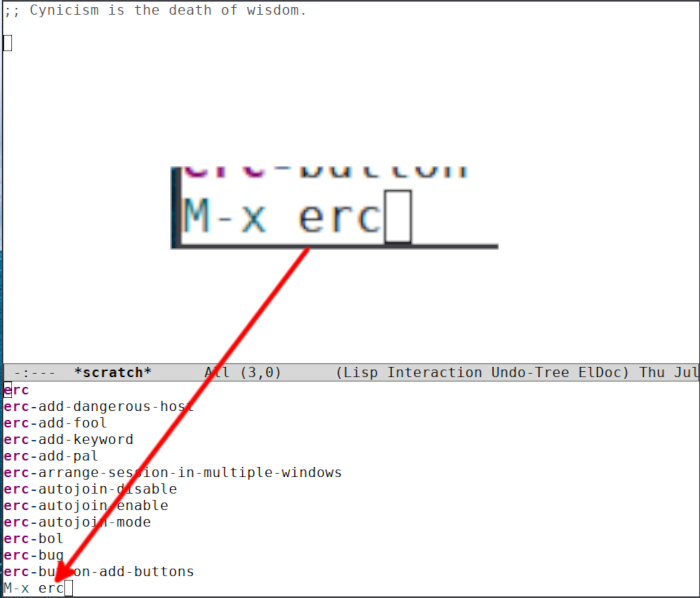 Emacs Irc 05 Courir Erc