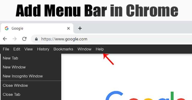 Comment ajouter une barre de menus dans le navigateur Google Chrome