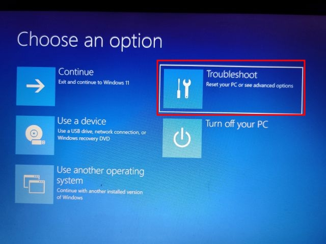 Utiliser la restauration du système dans Windows 11 à partir du démarrage