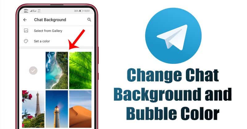 Comment changer l'arrière-plan du chat et la couleur des bulles de chat dans Telegram