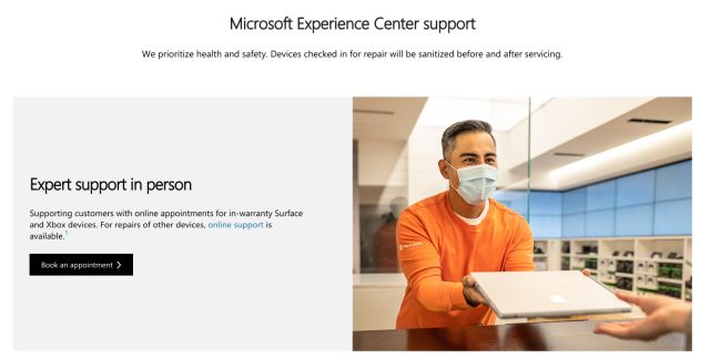 6. Prise en charge du centre d'expérience Microsoft