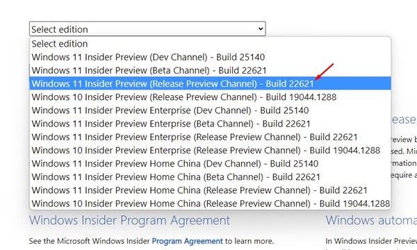 Aperçu de Windows 11 Insider (canal d'aperçu de version) - Build 22621
