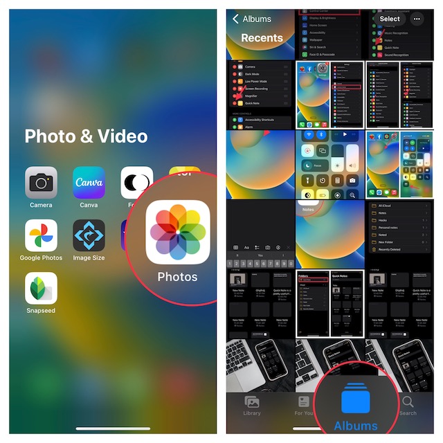 Application Photos sur iPhone et iPad
