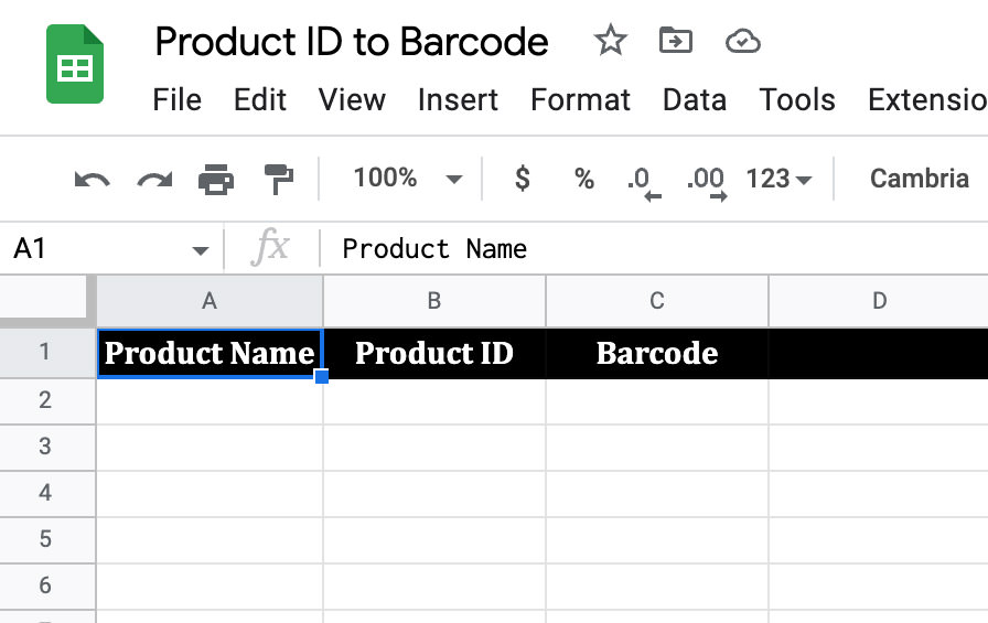 Comment générer des codes-barres dans Google Sheets