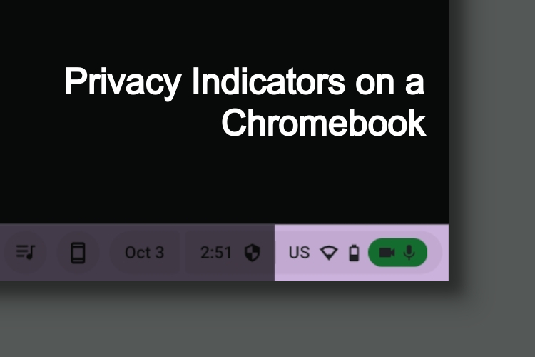 Comment activer les indicateurs de confidentialité sur votre Chromebook