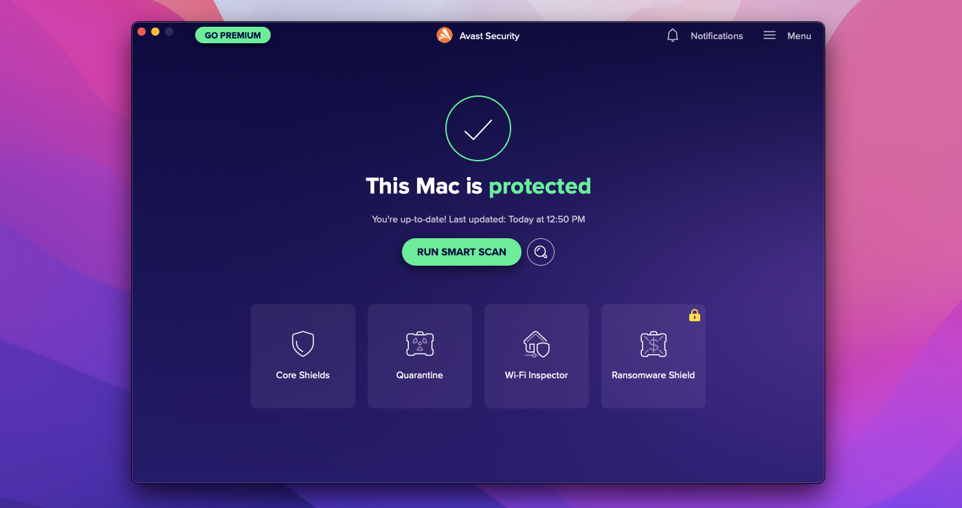 Avast Security pour Mac.