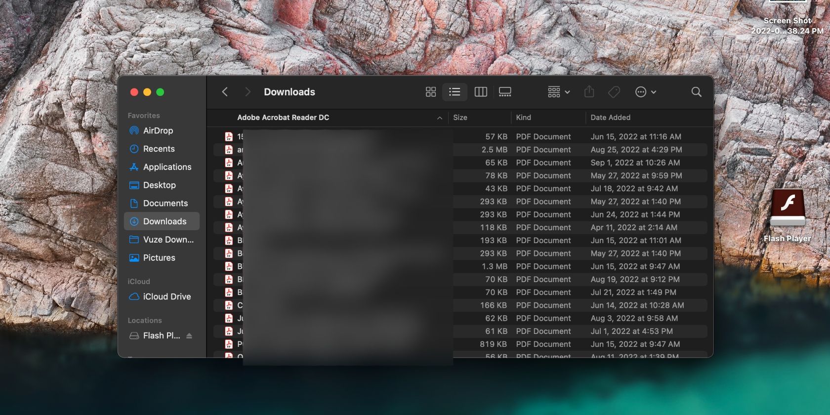 fichiers mac organisés par application