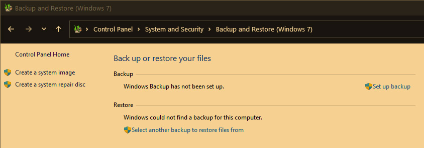 Sauvegarde et restauration dans Windows 11