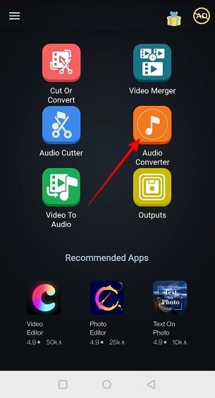 Compresser des fichiers volumineux Android Audio Cutter Convert