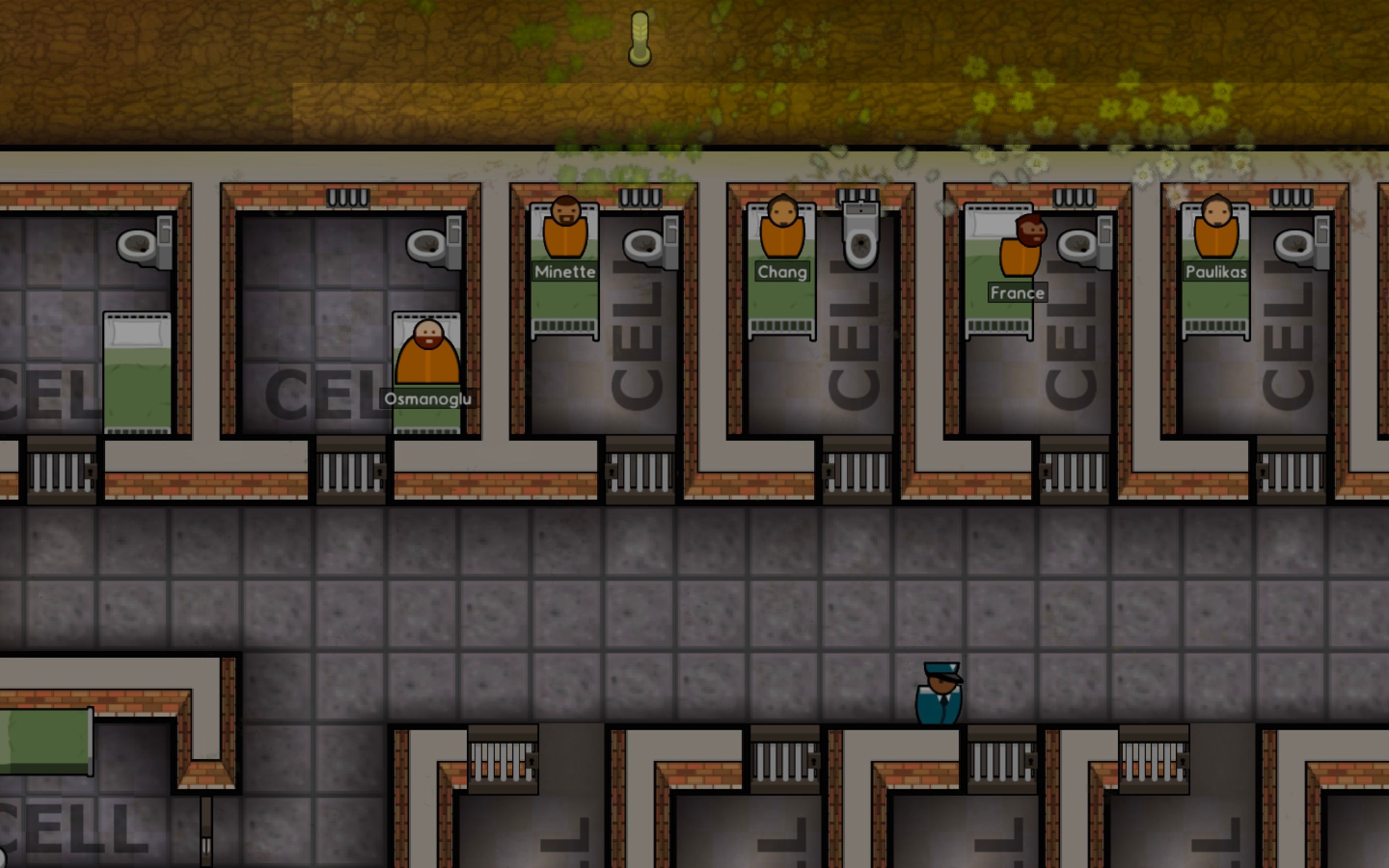 Capture d'écran en jeu de l'architecte de la prison