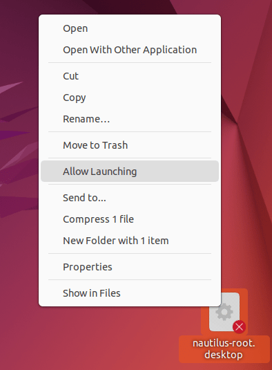 Ouvrir la racine des fichiers Ubuntu 09 Activer les bits d'exécution