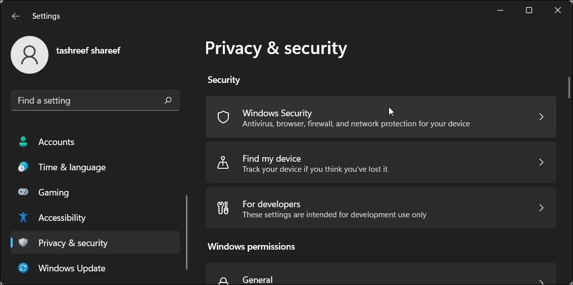 confidentialité et sécurité sécurité windows