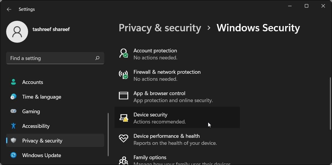 Confidentialité et sécurité de Windows 11